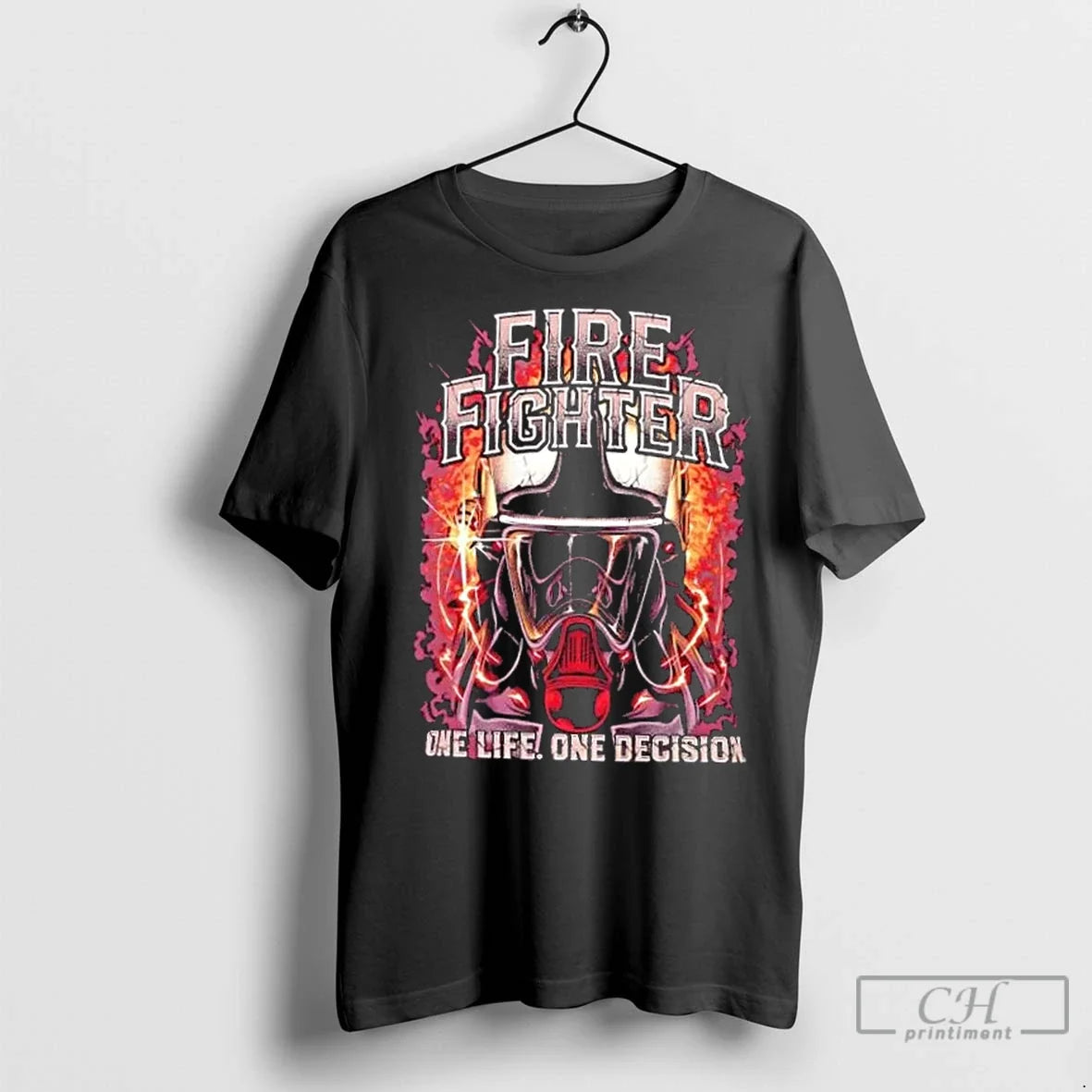 Premium Firefighter One Life Decision - Adult & Kids T-Shirts, Sweatshirts & Hoodies apparel design preview 1