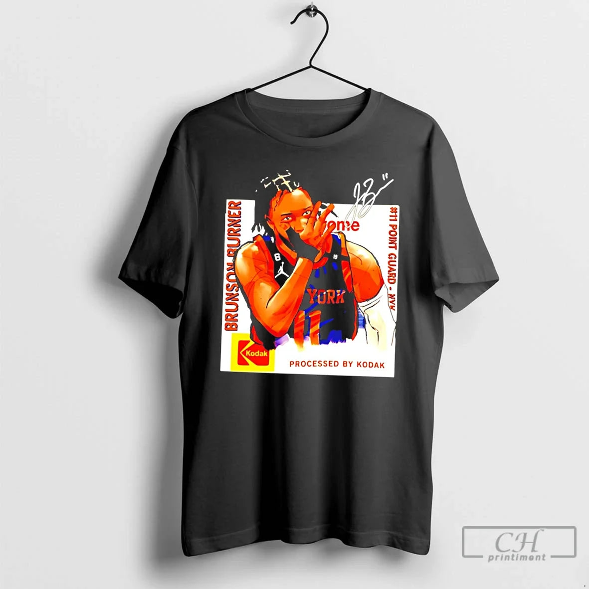 Premium Jalen Brunson Burner 1a New York Basketball - Adult & Kids T-Shirts, Sweatshirts & Hoodies apparel design preview 1