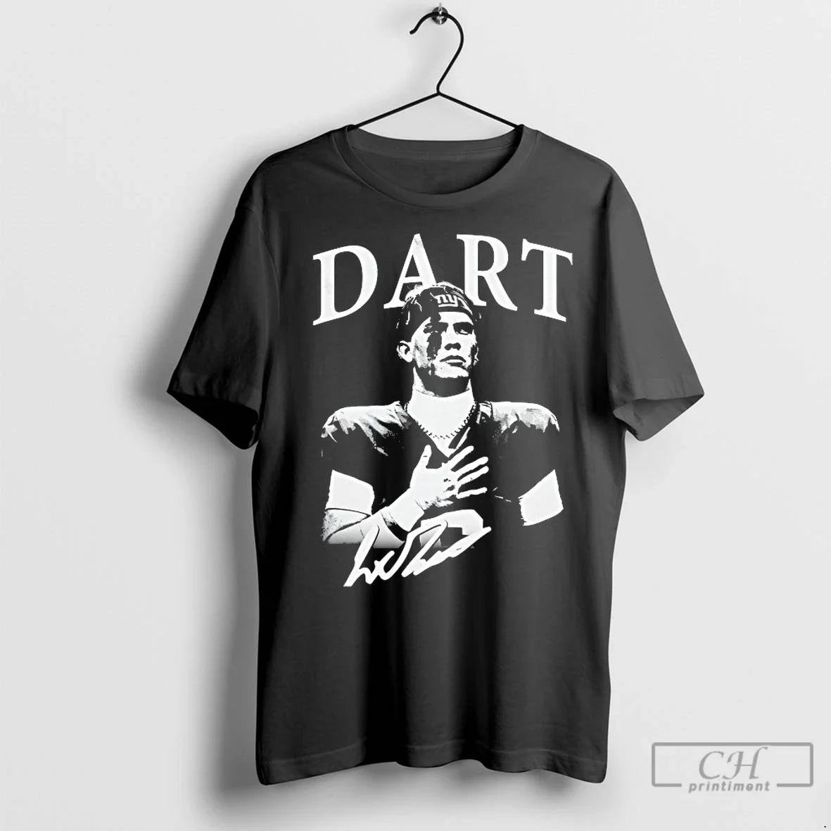 Premium Jaxson Dart New York Giants Signature Vintage - Adult & Kids T-Shirts, Sweatshirts & Hoodies apparel design preview 1