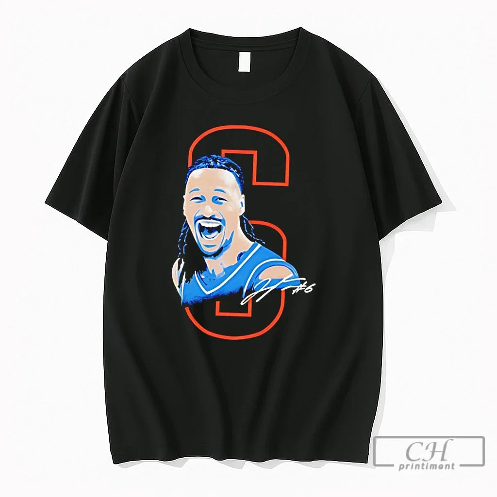Premium Jaylin Williams 6 Okc Thunders Signature Nba - Adult & Kids T-Shirts, Sweatshirts & Hoodies apparel design preview 1