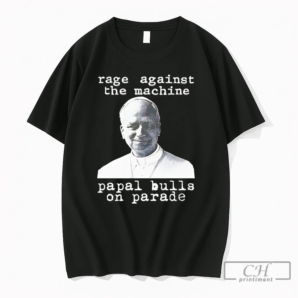 Premium Leo Pope Xiv Rage Against The Machine Papal - Adult & Kids T-Shirts, Sweatshirts & Hoodies apparel design preview 1