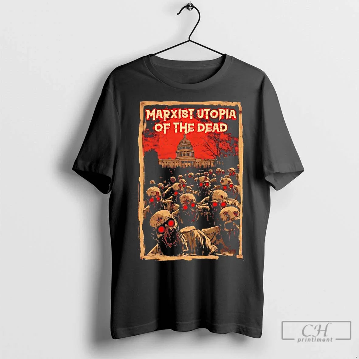 Premium Marxist Utopia Of The Dead - Adult & Kids T-Shirts, Sweatshirts & Hoodies apparel design preview 1