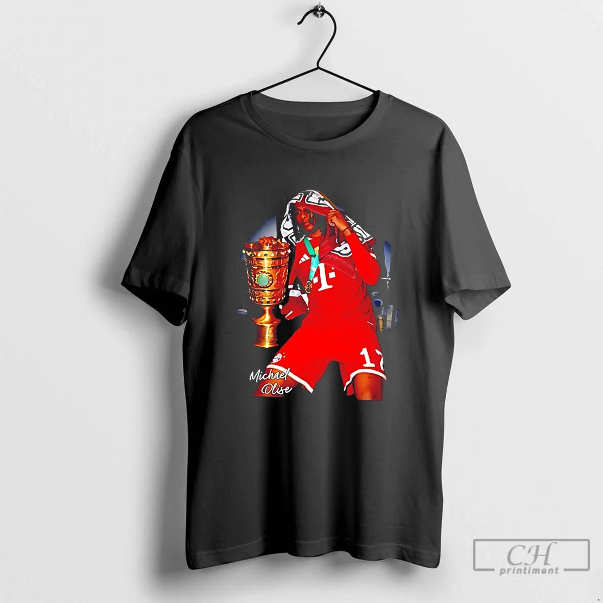 Premium Michael Olise Fc Bayern Munich Dfb Pokal - Adult & Kids T-Shirts, Sweatshirts & Hoodies apparel design preview 1