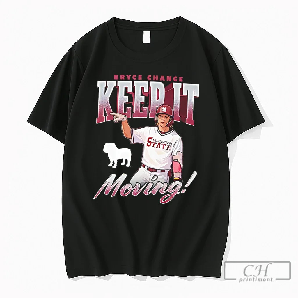 Premium Mississippi State Baseball Bryce Chance Keep - Adult & Kids T-Shirts, Sweatshirts & Hoodies apparel design preview 1