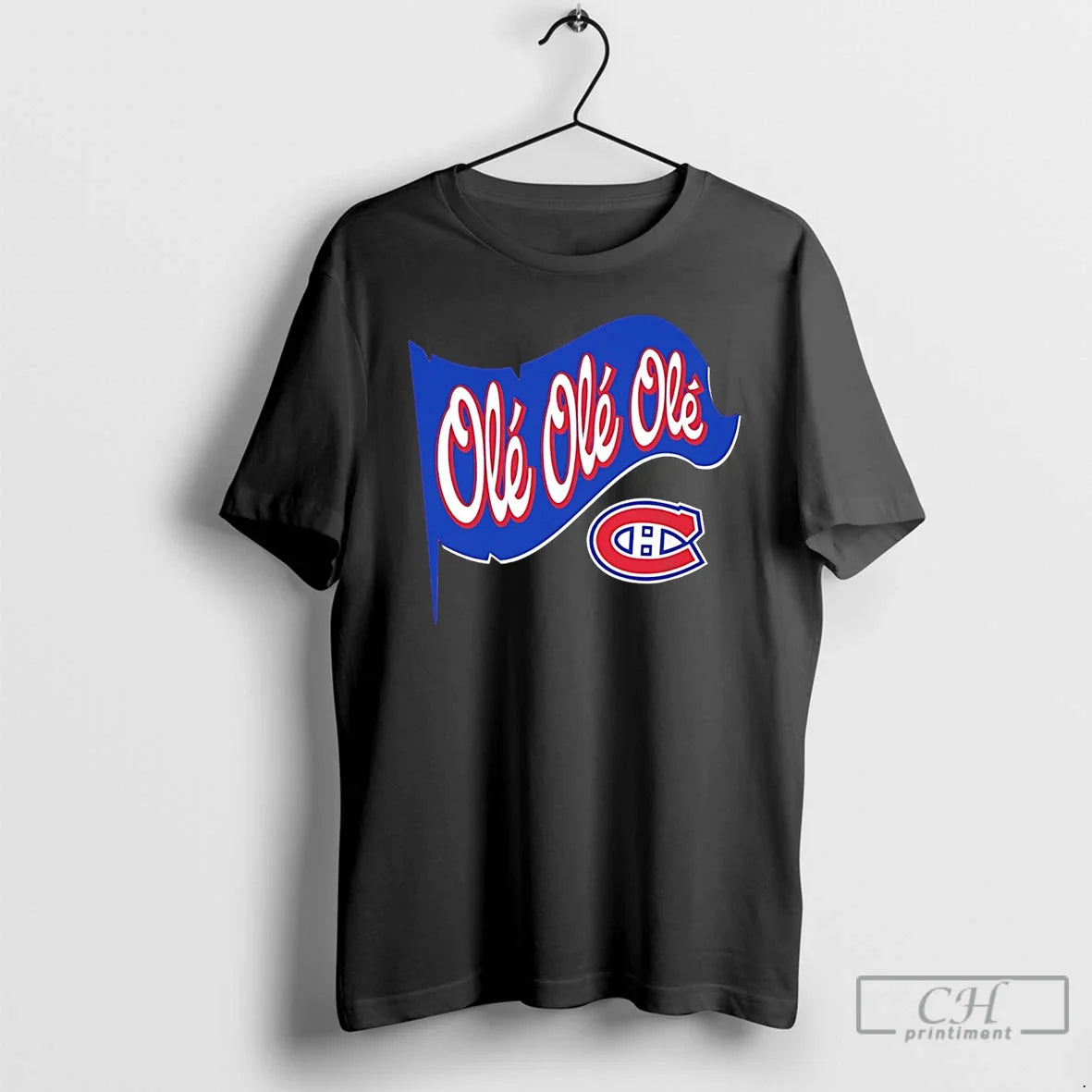Premium Montreal Canadiens Ole Flag - Adult & Kids T-Shirts, Sweatshirts & Hoodies apparel design preview 1