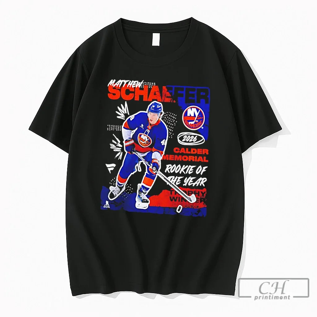 Premium New York Islanders Matthew Schaefer 2026 - Adult & Kids T-Shirts, Sweatshirts & Hoodies apparel design preview 1