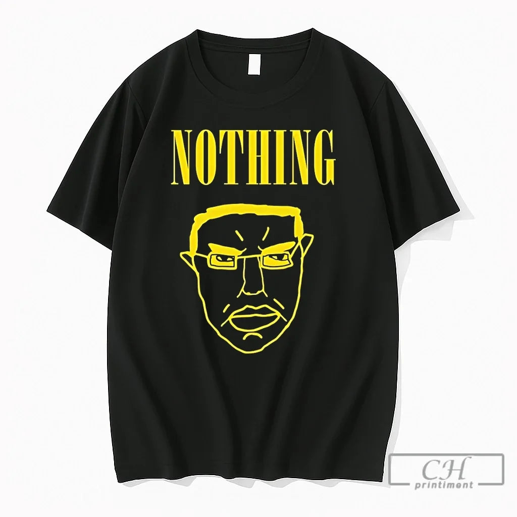 Premium Nothing Ever Happens Meme Wojak Parody - Adult & Kids T-Shirts, Sweatshirts & Hoodies apparel design preview 1