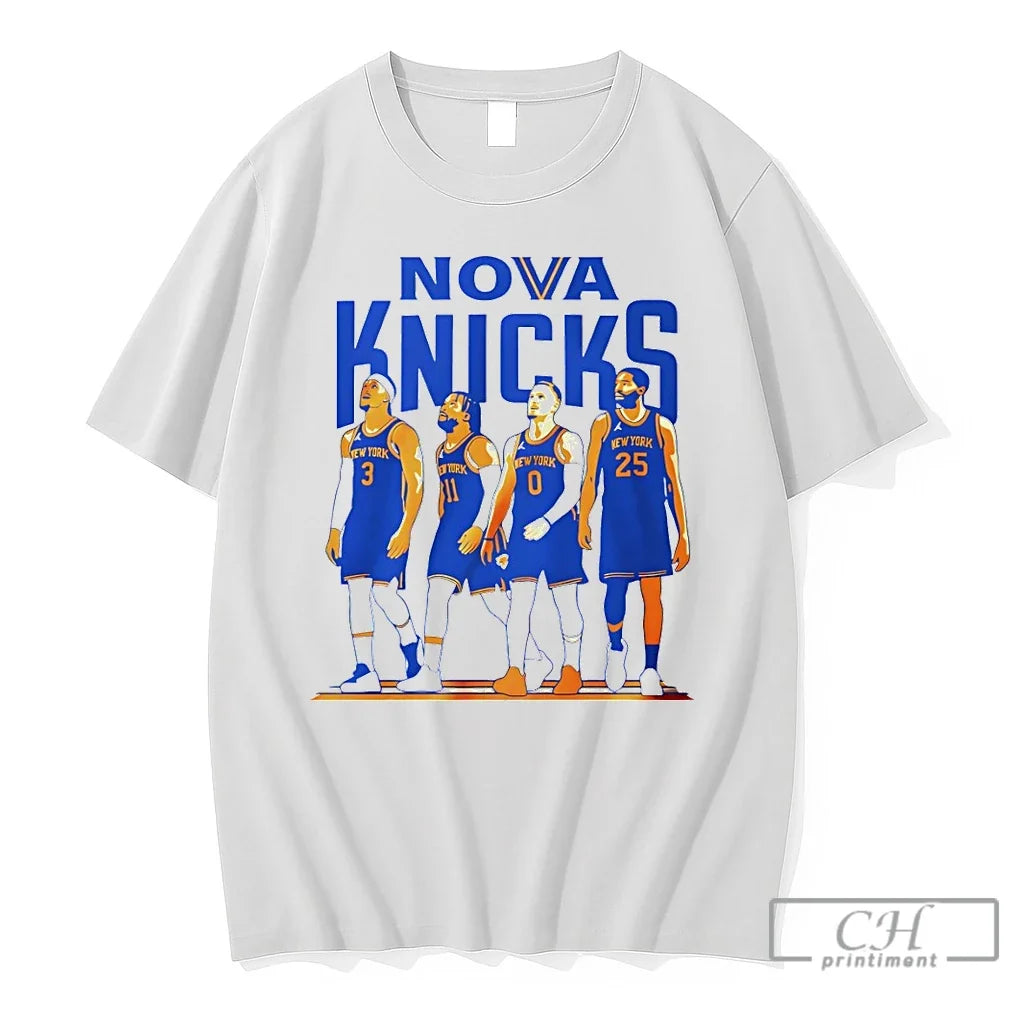 Premium Nova Knicks Villanova Nba Playoffs 2026 - Adult & Kids T-Shirts, Sweatshirts & Hoodies apparel design preview 1