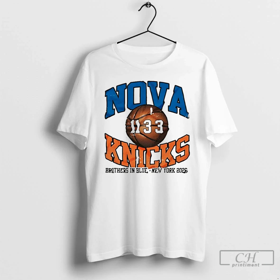 Premium Nova Knicks Villanova Nba Playoffs 2026 - Adult & Kids T-Shirts, Sweatshirts & Hoodies apparel design preview 1