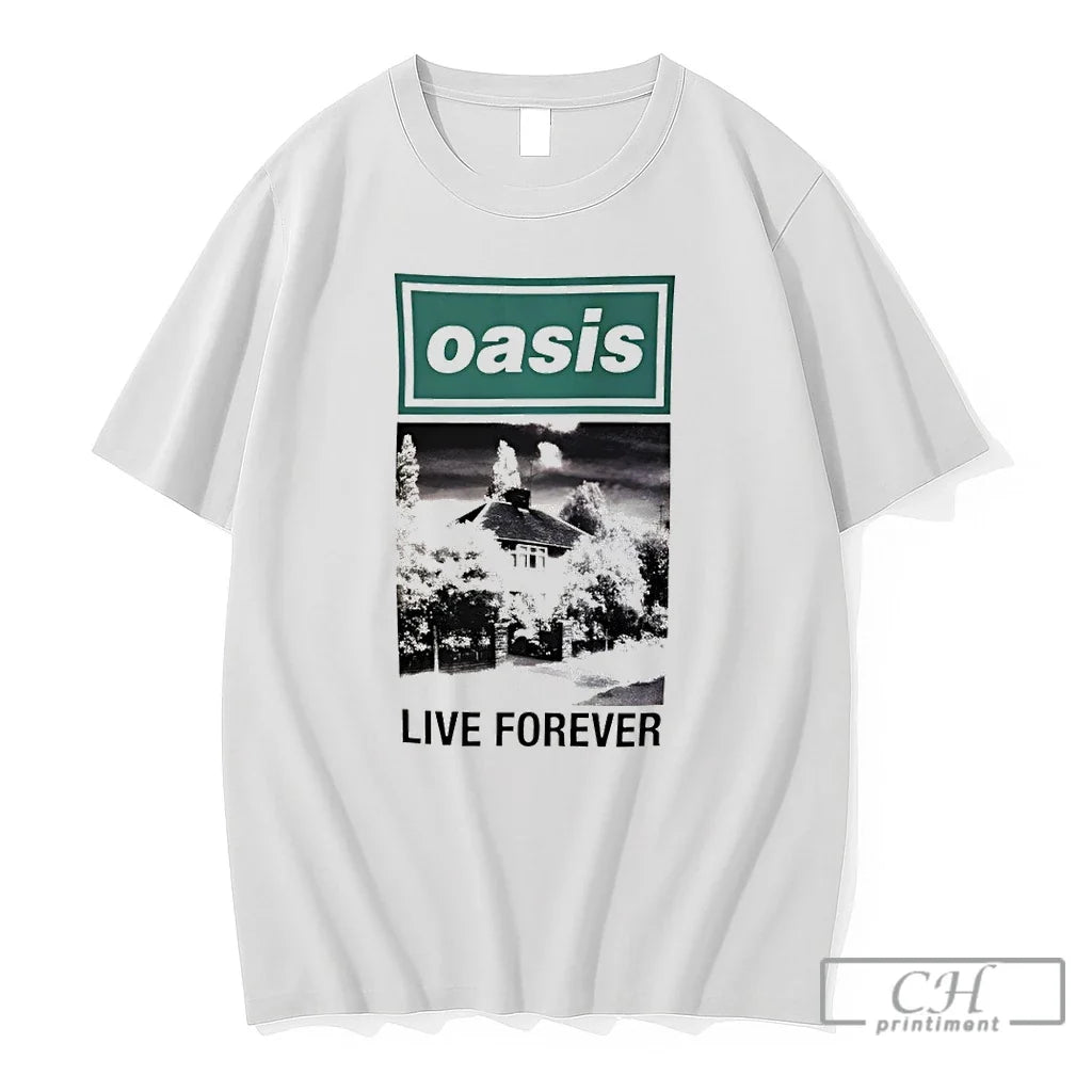 Premium Oasis Live Forever John Lennon House - Adult & Kids T-Shirts, Sweatshirts & Hoodies apparel design preview 1