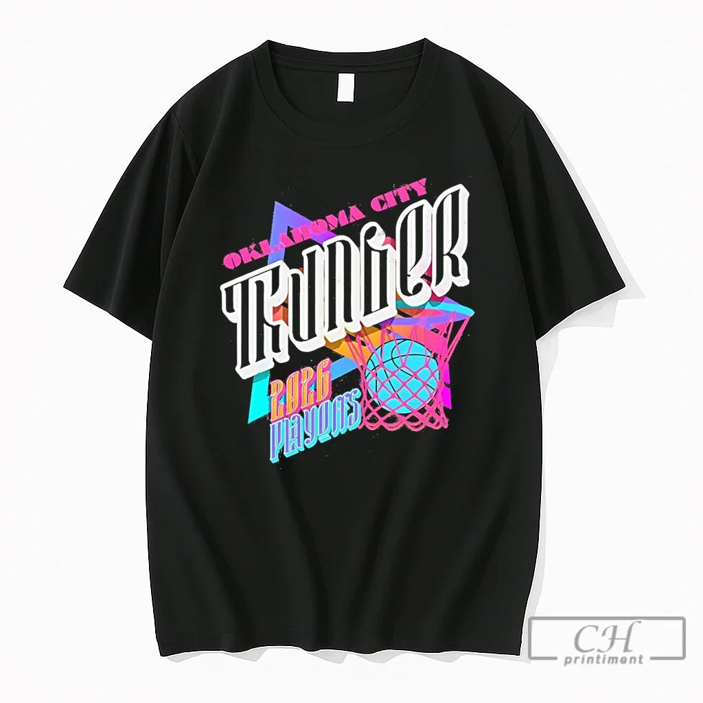 Premium Oklahoma City Thunder Basketball 2026 - Adult & Kids T-Shirts, Sweatshirts & Hoodies apparel design preview 1