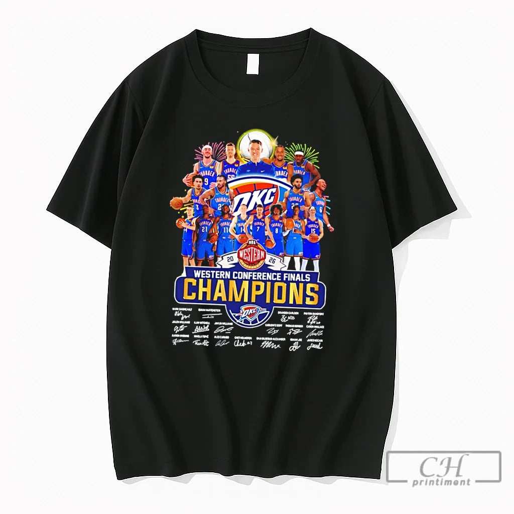 Premium Oklahoma City Thunder Basketball Western - Adult & Kids T-Shirts, Sweatshirts & Hoodies apparel design preview 1