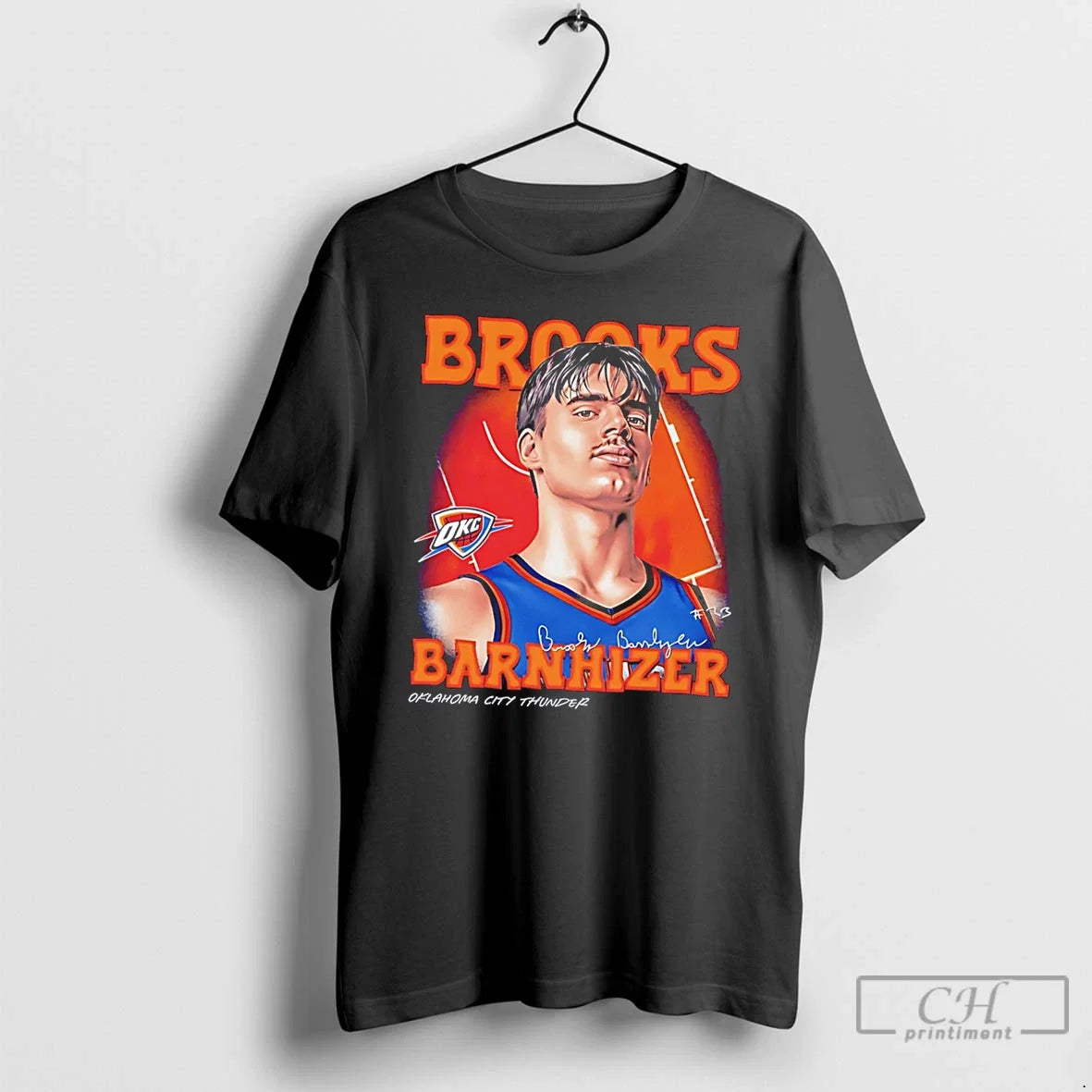 Premium Oklahoma City Thunder Brooks Barnhizer - Adult & Kids T-Shirts, Sweatshirts & Hoodies apparel design preview 1