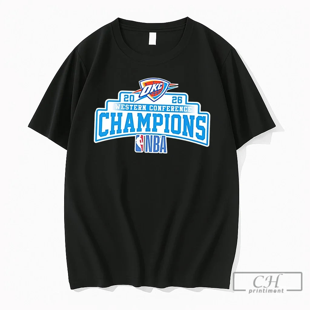 Premium Oklahoma City Thunder Nba Western Conference - Adult & Kids T-Shirts, Sweatshirts & Hoodies apparel design preview 1