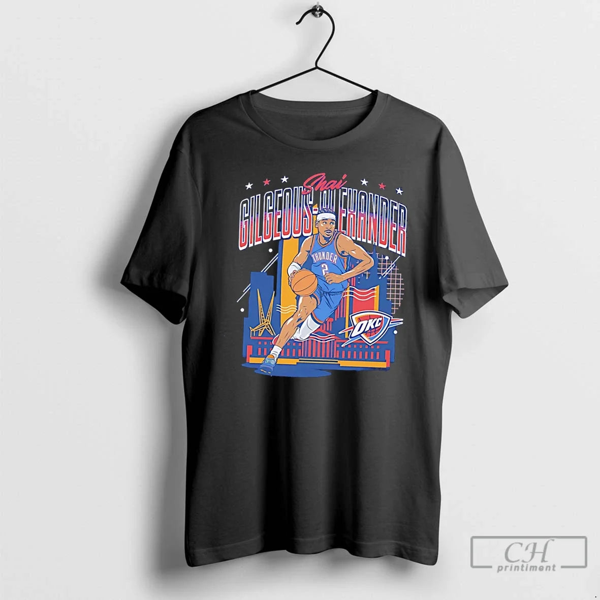 Premium Oklahoma City Thunder Shai Gilgeous Alexander - Adult & Kids T-Shirts, Sweatshirts & Hoodies apparel design preview 1