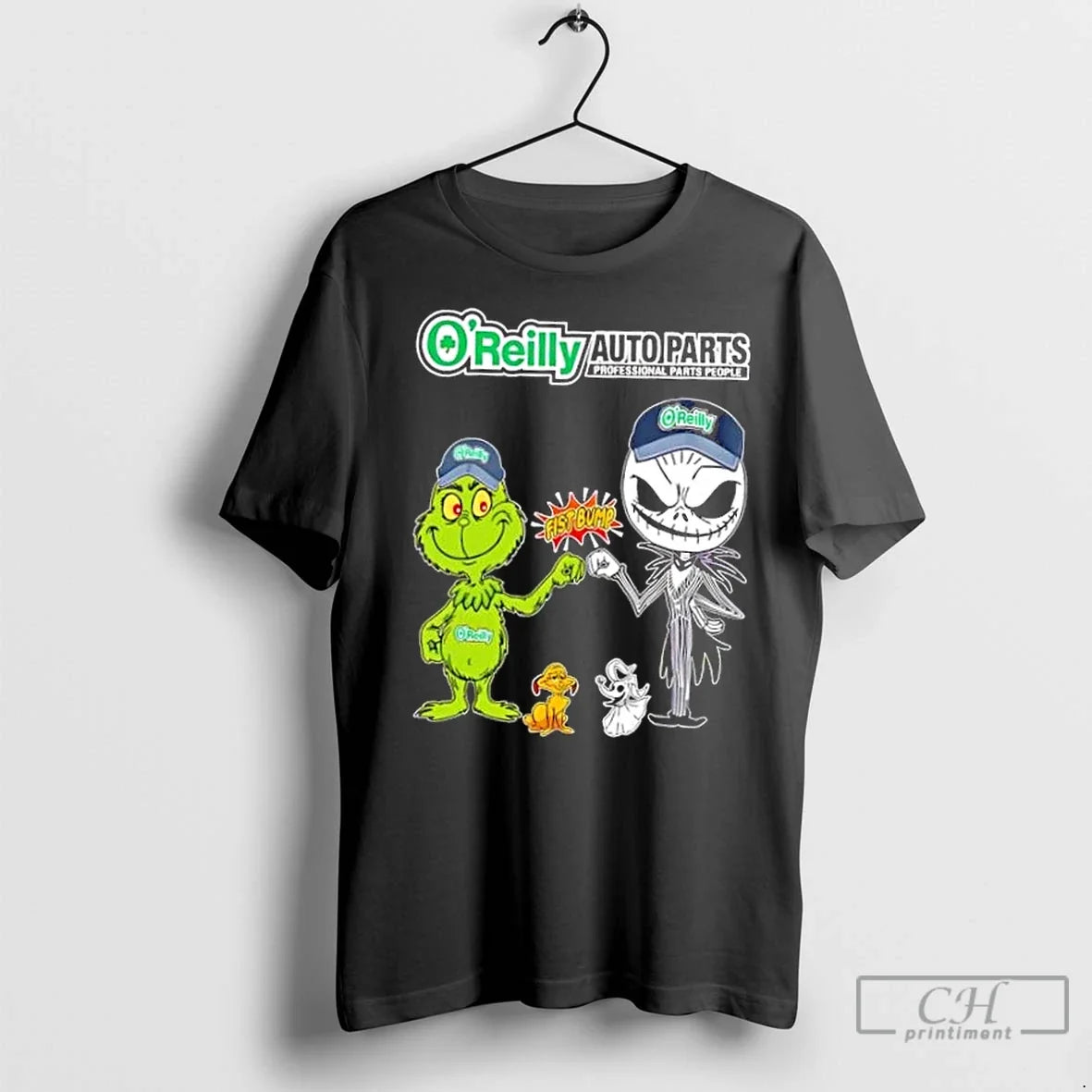 Premium Oreilly Auto Parts X Grinch And Jack - Adult & Kids T-Shirts, Sweatshirts & Hoodies apparel design preview 1