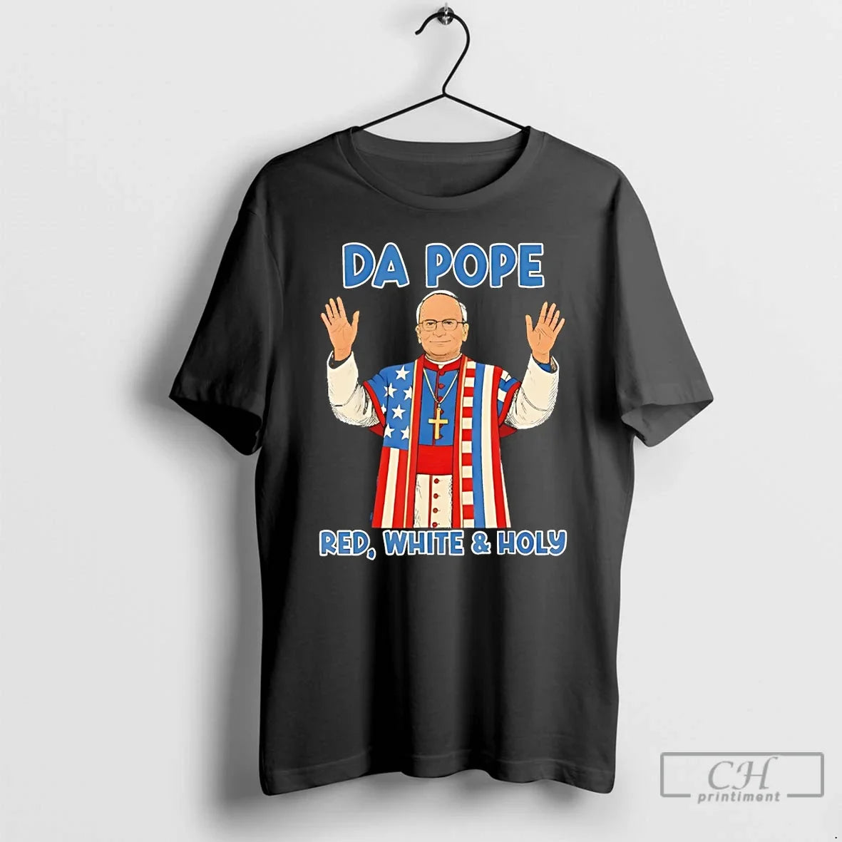 Premium Pope Leo Xiv Red White Holy Da From America - Adult & Kids T-Shirts, Sweatshirts & Hoodies apparel design preview 1