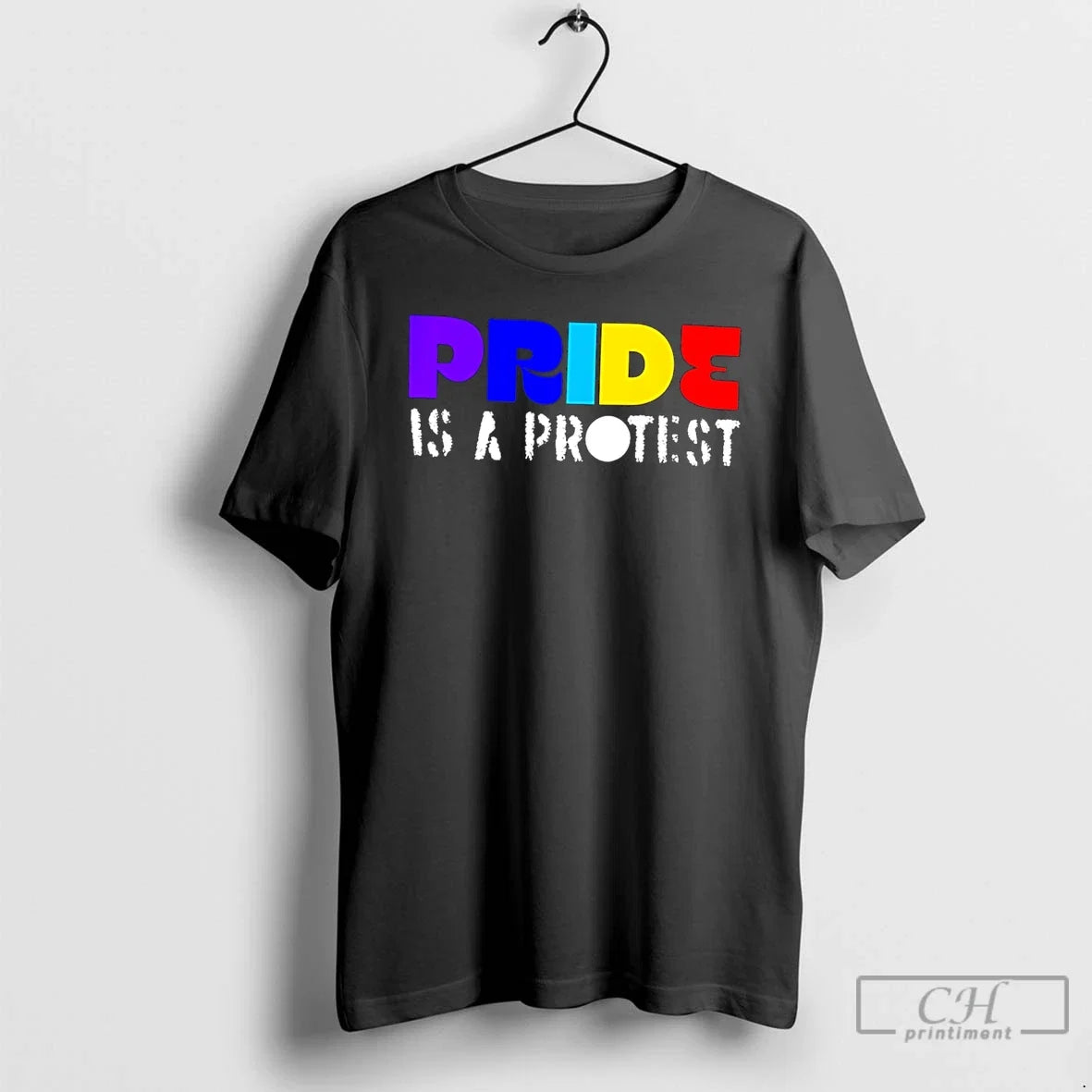 Premium Pride Is A Protest Simple Text - Adult & Kids T-Shirts, Sweatshirts & Hoodies apparel design preview 1