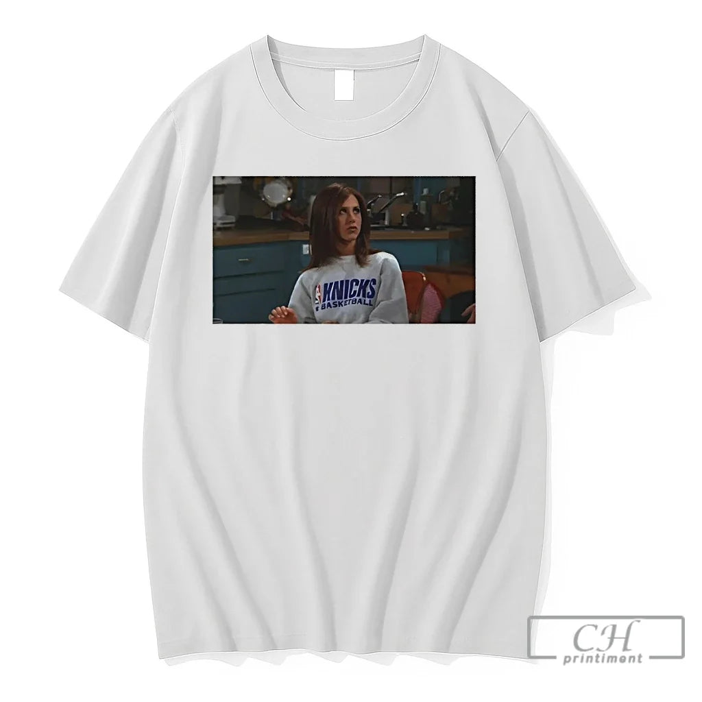 Premium Rachel Green Wearing Knicks Basketball Nba - Adult & Kids T-Shirts, Sweatshirts & Hoodies apparel design preview 1