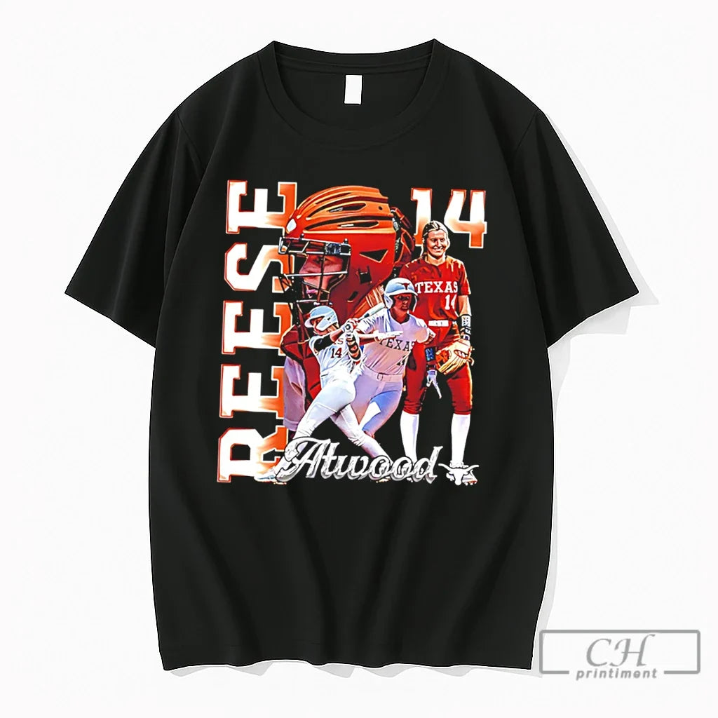 Premium Reese Atwood Texas Longhorns Softball Ncaa - Adult & Kids T-Shirts, Sweatshirts & Hoodies apparel design preview 1
