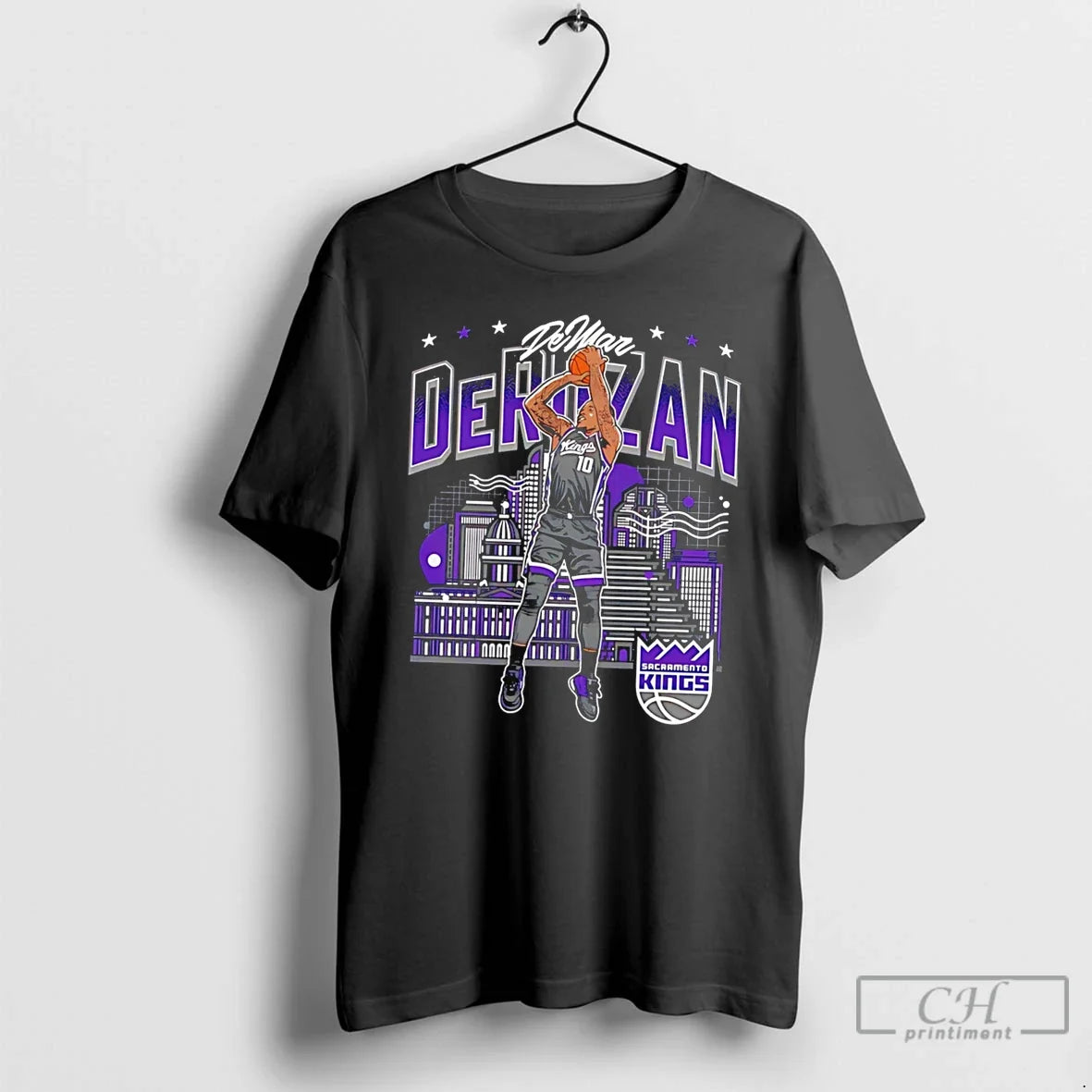 Premium Sacramento Kings Demar Derozan Number 10 - Adult & Kids T-Shirts, Sweatshirts & Hoodies apparel design preview 1