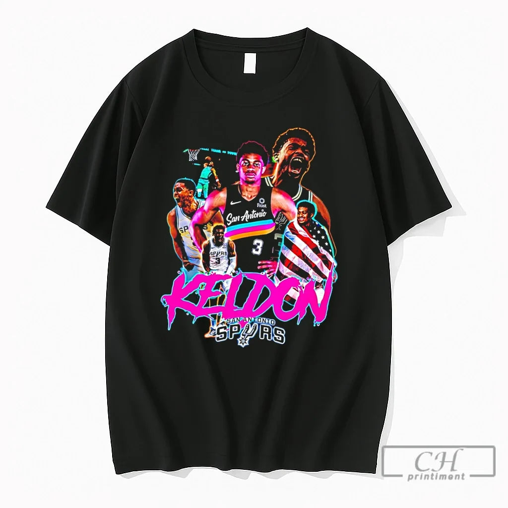 Premium San Antonio Spurs Keldon Johnson Player - Adult & Kids T-Shirts, Sweatshirts & Hoodies apparel design preview 1