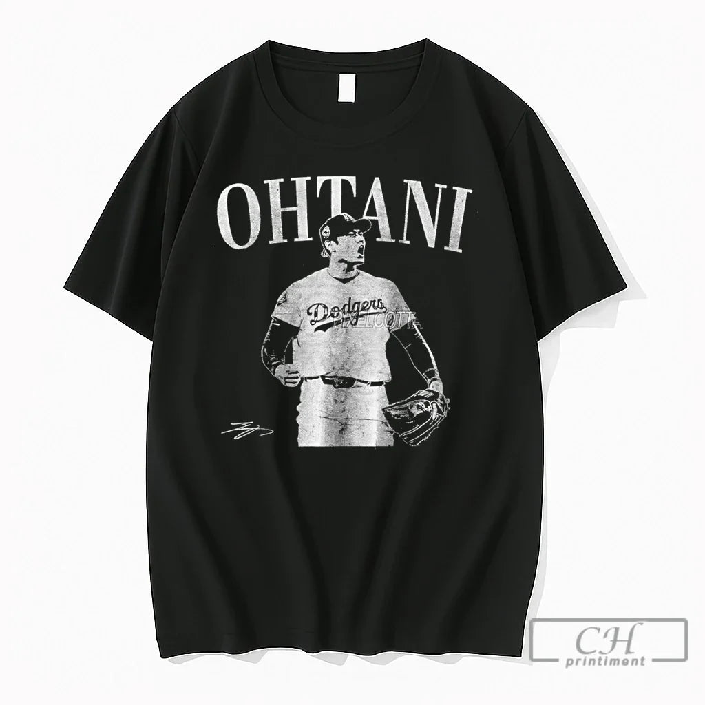 Premium Shohei Ohtani Los Angeles Dodgers Baseball - Adult & Kids T-Shirts, Sweatshirts & Hoodies apparel design preview 1