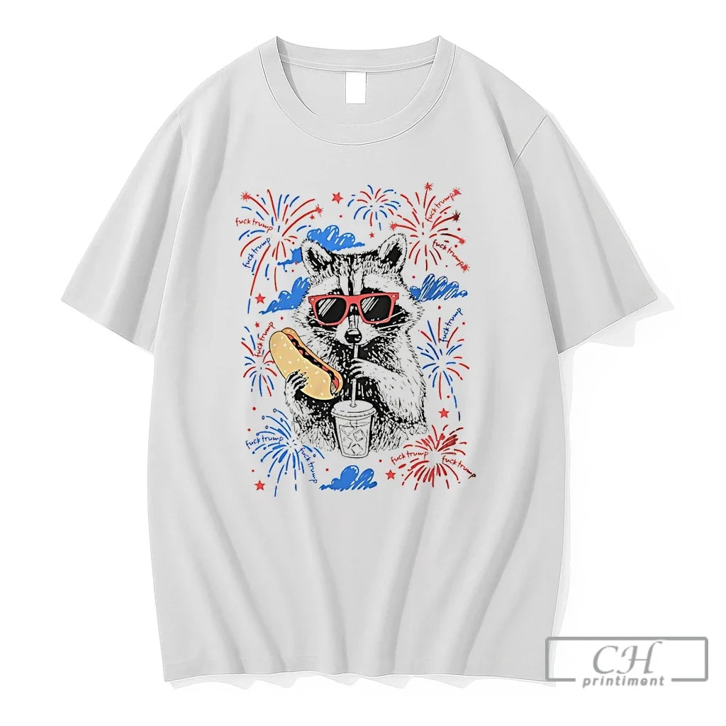 Premium Subtle F Trump Raccoon Fourth Of July Anti - Adult & Kids T-Shirts, Sweatshirts & Hoodies apparel design preview 1