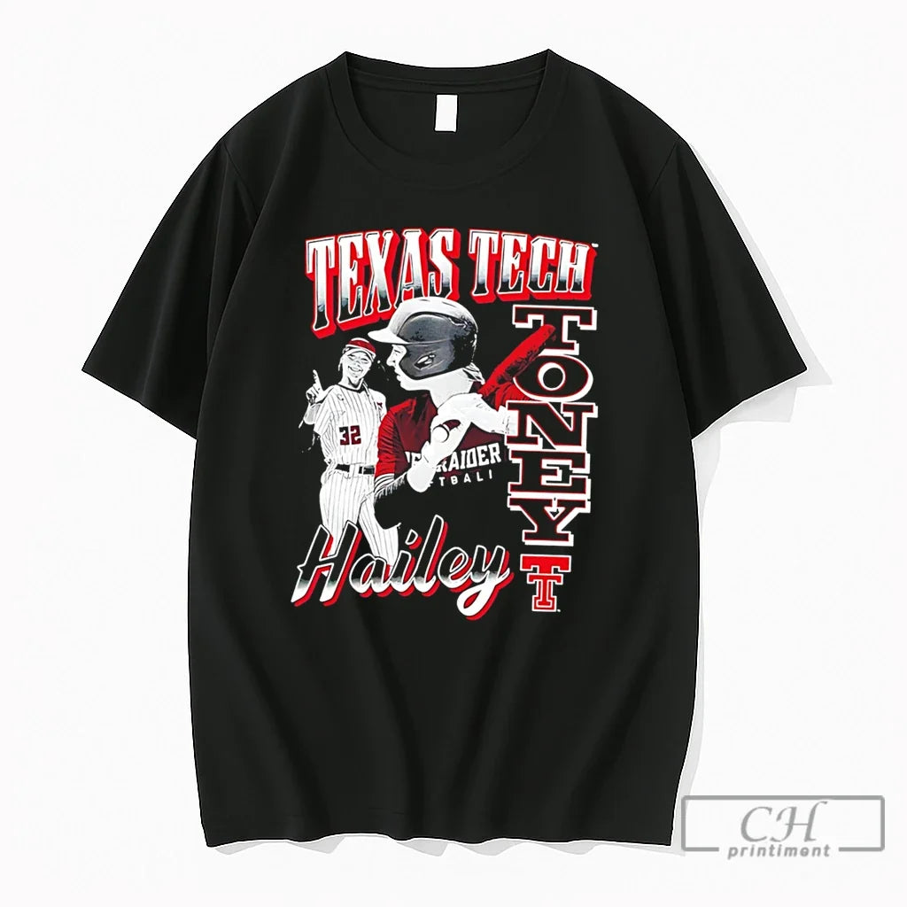 Premium Texas Tech Red Raiders Hailey Toney - Adult & Kids T-Shirts, Sweatshirts & Hoodies apparel design preview 1