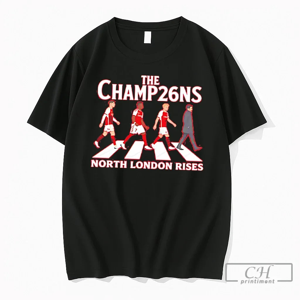 Premium The Champ26ns North London Rises Arsenal - Adult & Kids T-Shirts, Sweatshirts & Hoodies apparel design preview 1