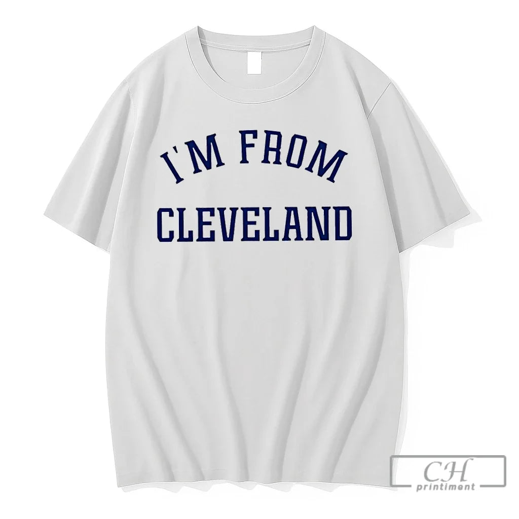 Premium Travis Kelce Wearing Im From Cleveland - Adult & Kids T-Shirts, Sweatshirts & Hoodies apparel design preview 1
