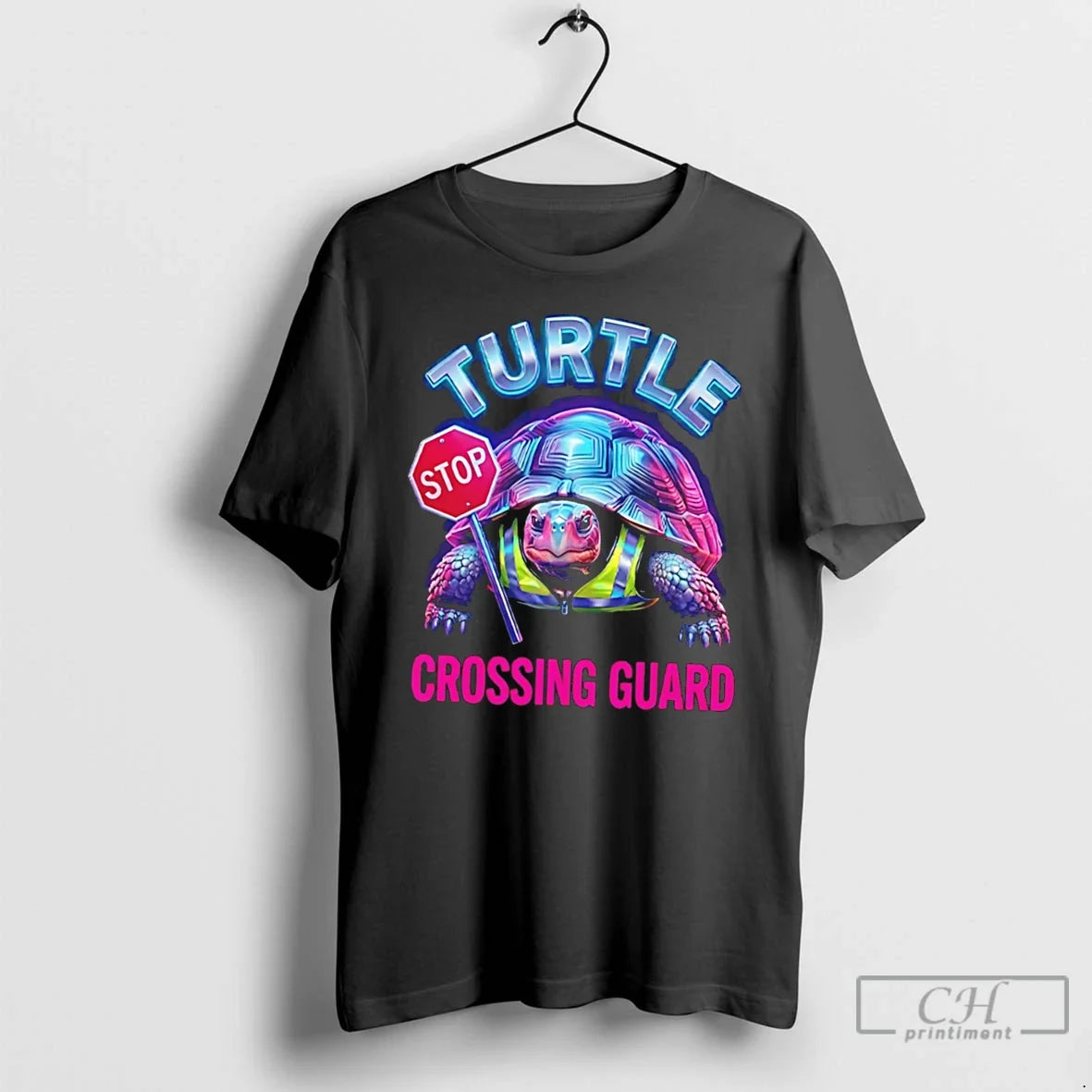 Premium Turtle Crossing Guard Stop - Adult & Kids T-Shirts, Sweatshirts & Hoodies apparel design preview 1