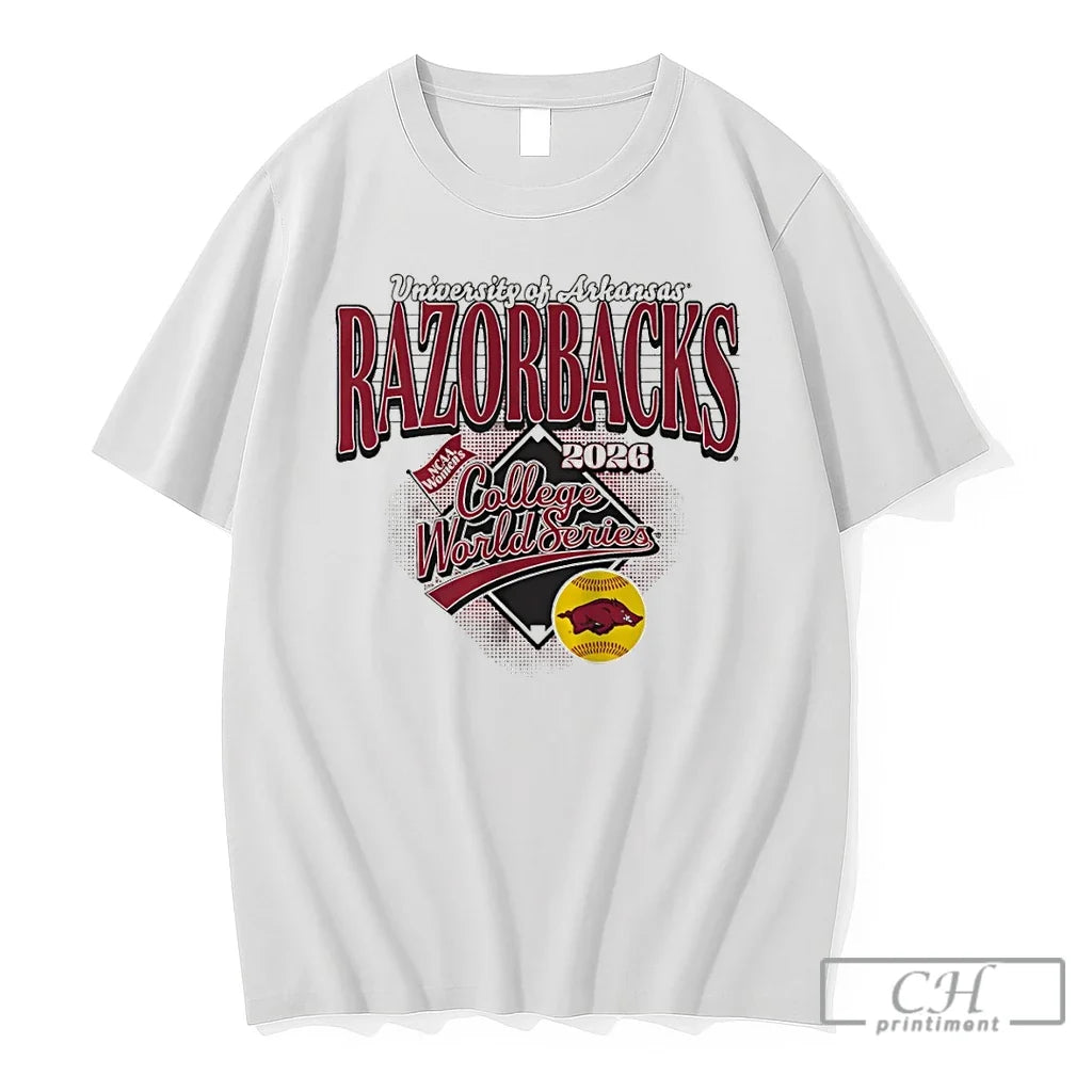 Premium University Of Arkansas Razorbacks Softball - Adult & Kids T-Shirts, Sweatshirts & Hoodies apparel design preview 1