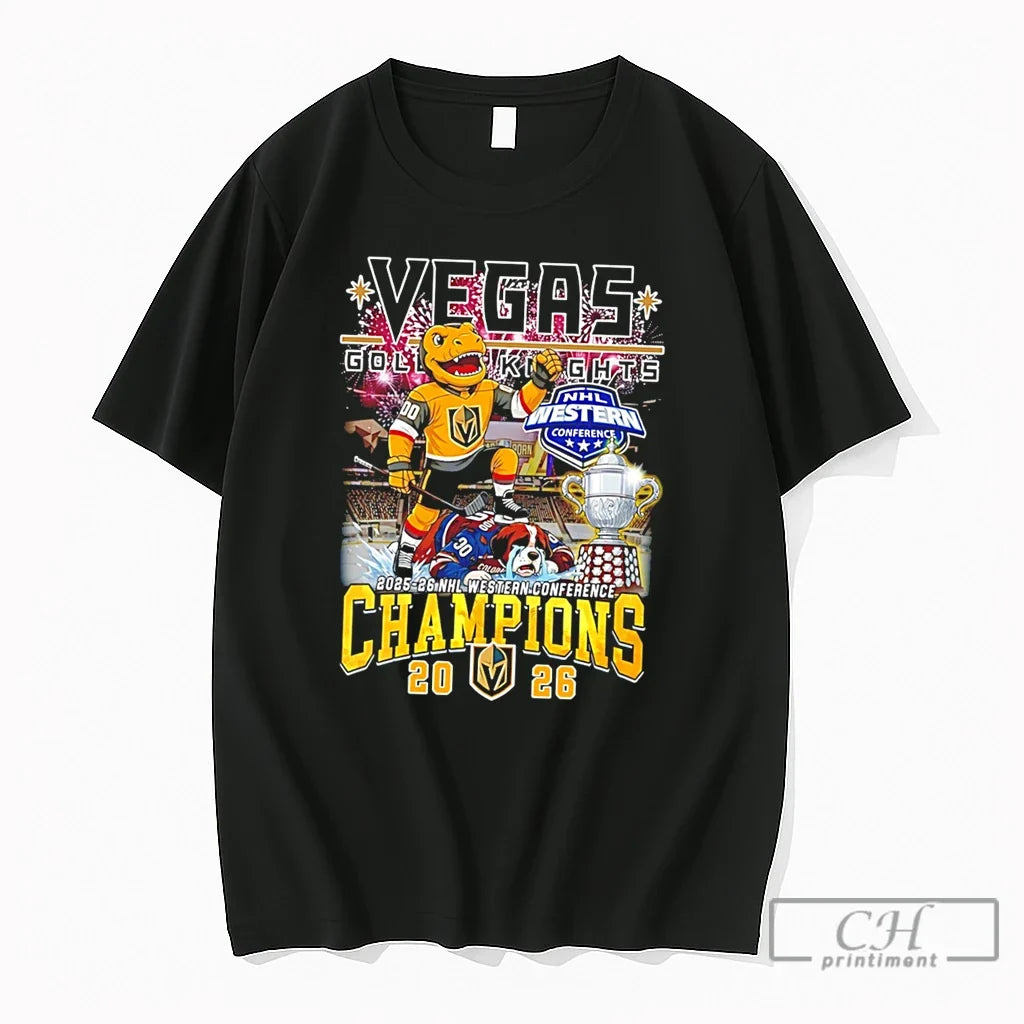 Premium Vegas Golden Knights 2026 Western Conference - Adult & Kids T-Shirts, Sweatshirts & Hoodies apparel design preview 1
