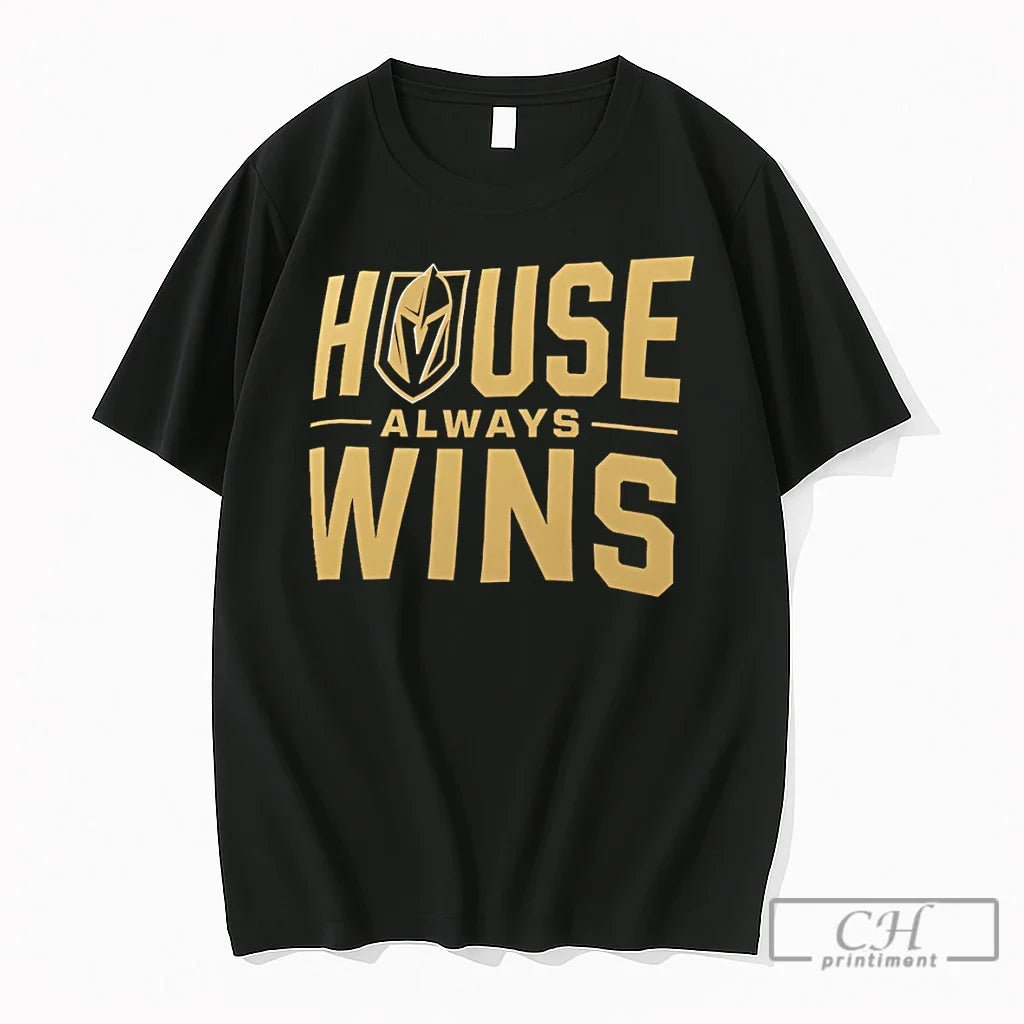 Premium Vegas Golden Knights Hockey House Always Wins - Adult & Kids T-Shirts, Sweatshirts & Hoodies apparel design preview 1