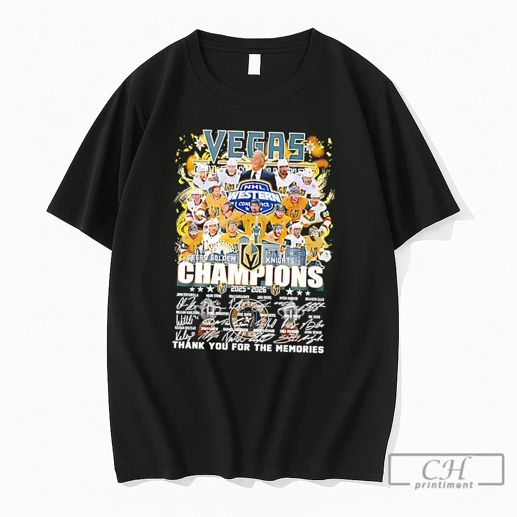 Premium Vegas Golden Knights Champions 2025 2026 - Adult & Kids T-Shirts, Sweatshirts & Hoodies apparel design preview 1