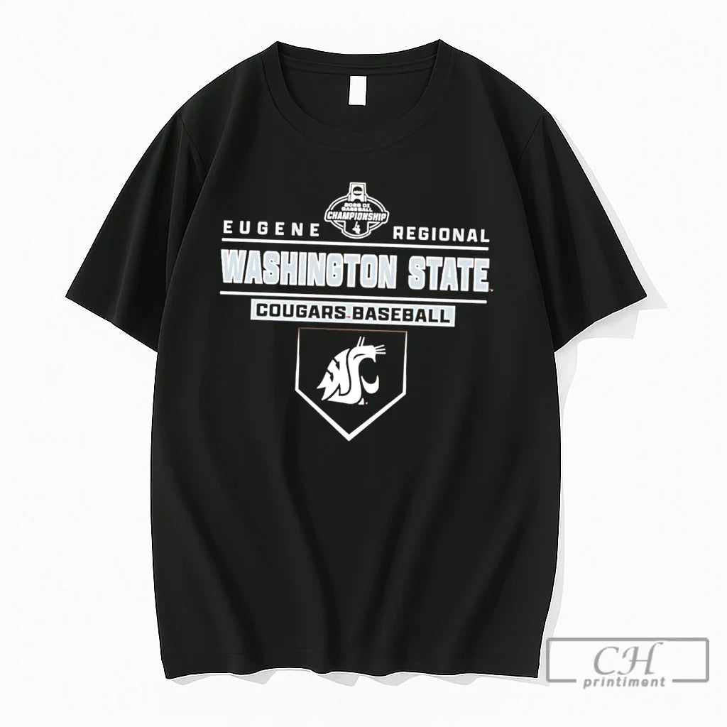 Premium Washington State Baseball 2026 Regional Bound - Adult & Kids T-Shirts, Sweatshirts & Hoodies apparel design preview 1