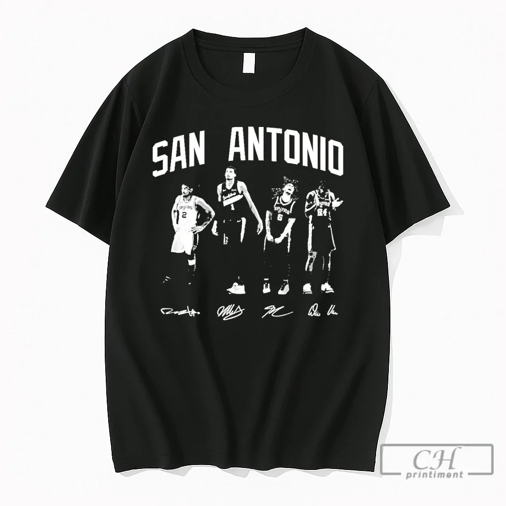 Premium Wembanyama Dylan Harper Castle San Antonio - Adult & Kids T-Shirts, Sweatshirts & Hoodies apparel design preview 1
