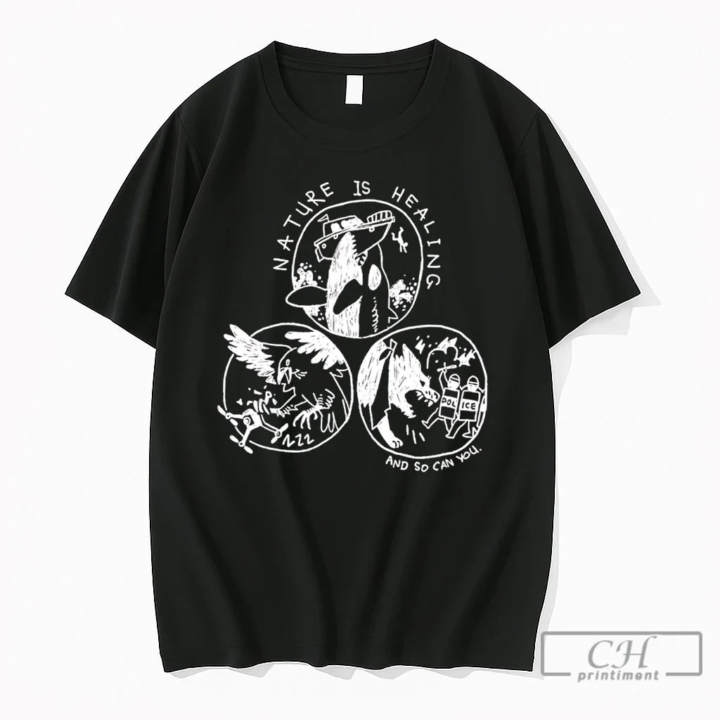 Premium Whale Nature Is Healing And So Can You - Adult & Kids T-Shirts, Sweatshirts & Hoodies apparel design preview 1