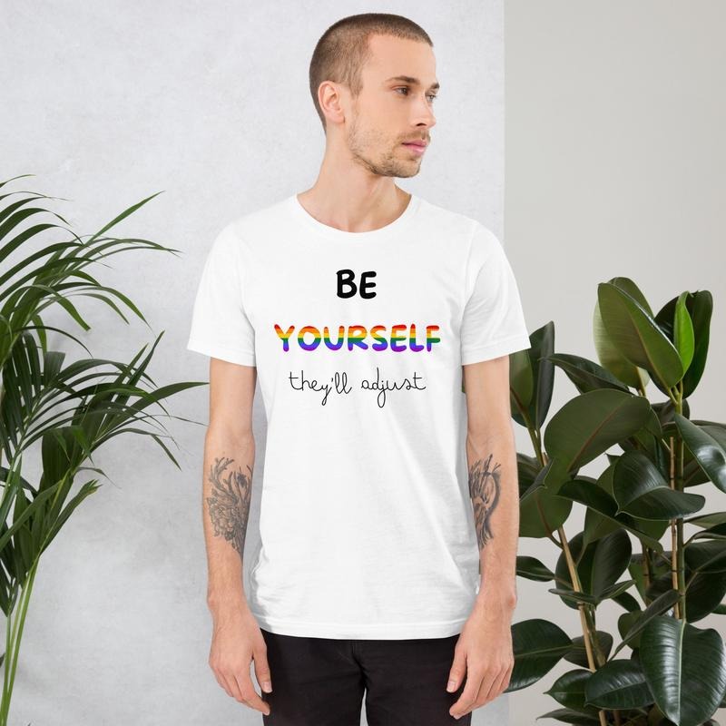 Pride Month LGBT Be Yourself Funny Gay Transgender - Adult & Kids T-Shirts, Sweatshirts & Hoodies apparel design preview 1
