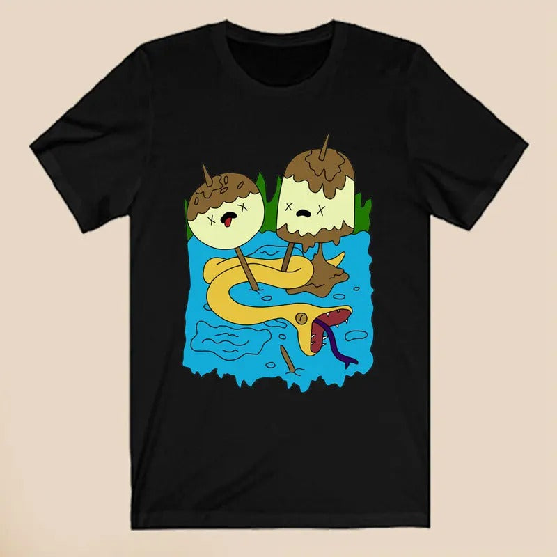 Princess Bubblegums Rock Adventure Time Black Size S - Adult & Kids T-Shirts, Sweatshirts & Hoodies apparel design preview 1