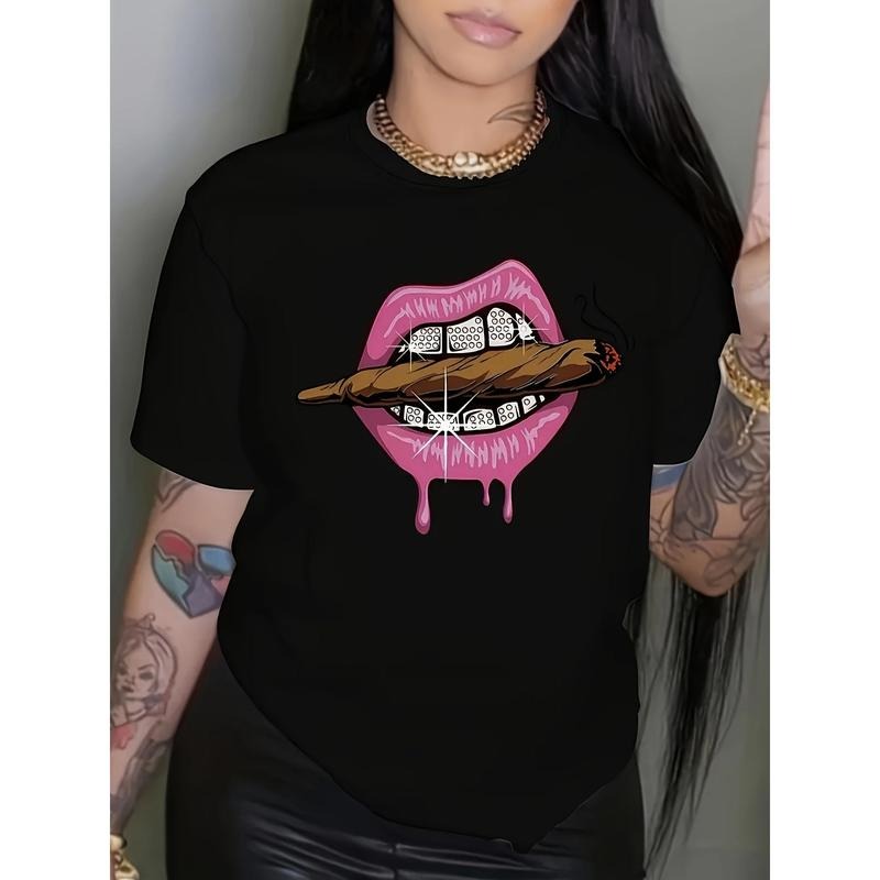 Print Crew Neck Casual Loose Short Sleeve Summer Tops - Adult & Kids T-Shirts, Sweatshirts & Hoodies apparel design preview 1
