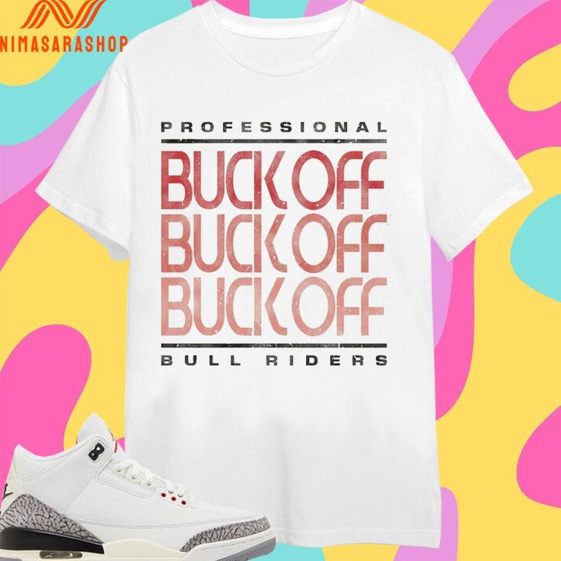 Professional Bull Riders Buck Off Retro - Adult & Kids T-Shirts, Sweatshirts & Hoodies apparel design preview 1