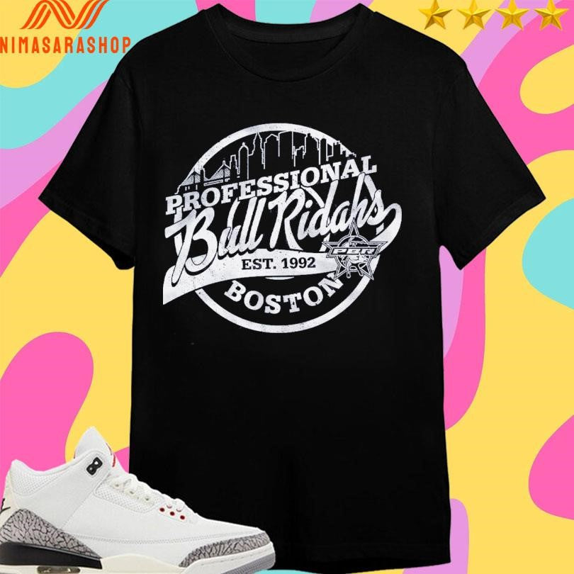 Professional Bull Riders Ridahs Boston Est 1992 - Adult & Kids T-Shirts, Sweatshirts & Hoodies apparel design preview 1