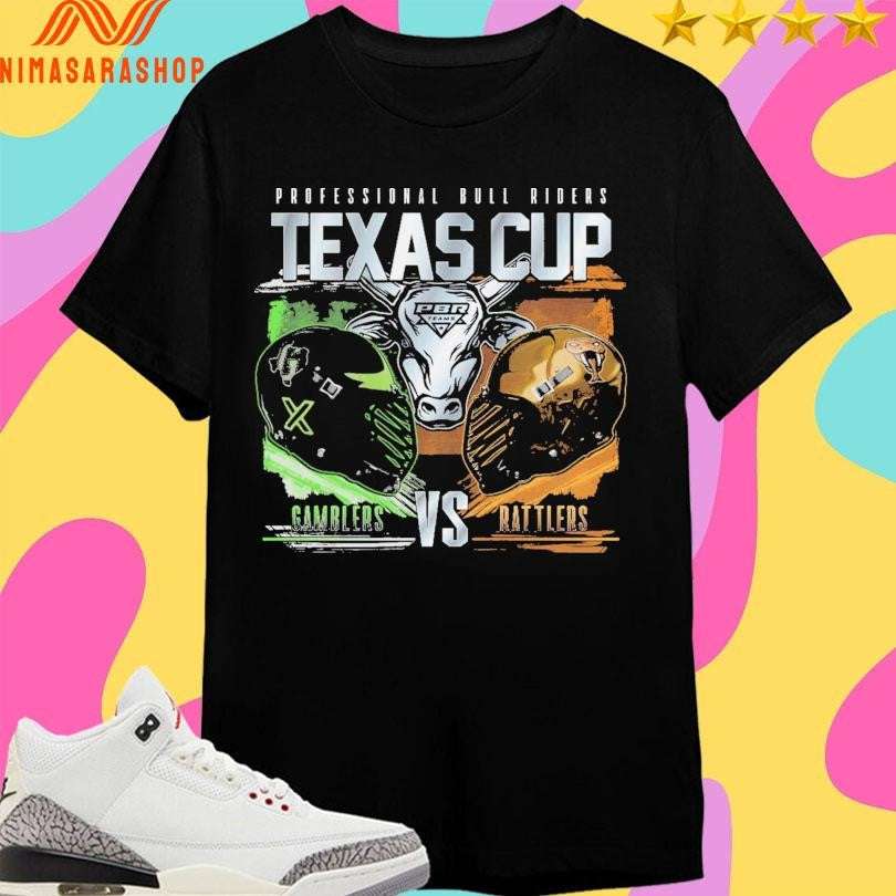 Professional Bull Riders Texas Cup Rivalry Gamblers - Adult & Kids T-Shirts, Sweatshirts & Hoodies apparel design preview 1