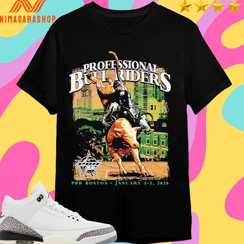 Professional Pbr Boston January 2-3 2026 - Adult & Kids T-Shirts, Sweatshirts & Hoodies apparel design preview 1