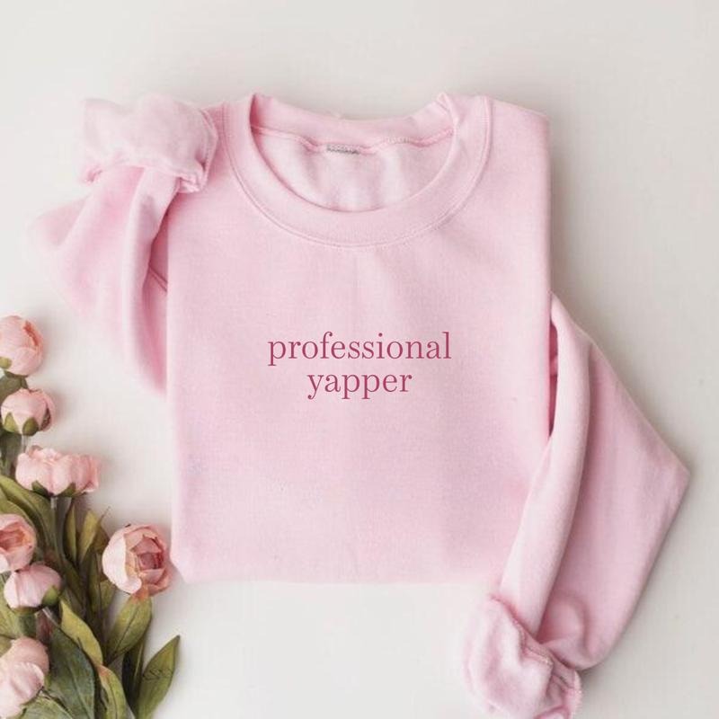 Professional Yapper Cute Cozy Funny Mom Casual Fall - Adult & Kids T-Shirts, Sweatshirts & Hoodies apparel design preview 1