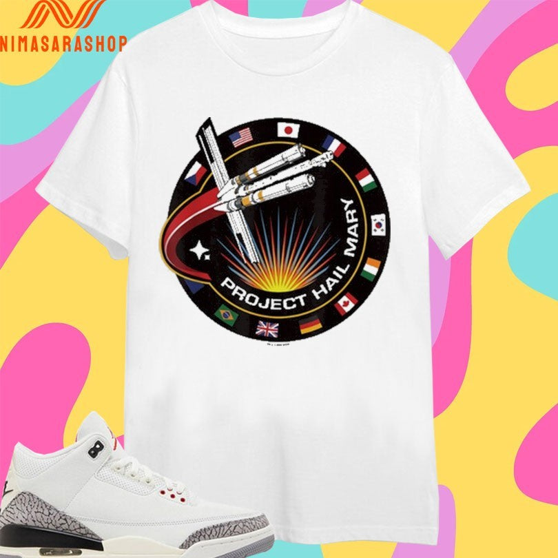 Project Hail Mary Spaceship Mission Badge 2026 - Adult & Kids T-Shirts, Sweatshirts & Hoodies apparel design preview 1