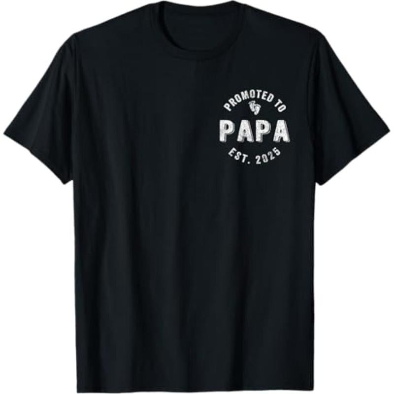 Promoted Papa Est. 2025 First Time Grandpa Comfy - Adult & Kids T-Shirts, Sweatshirts & Hoodies apparel design preview 1