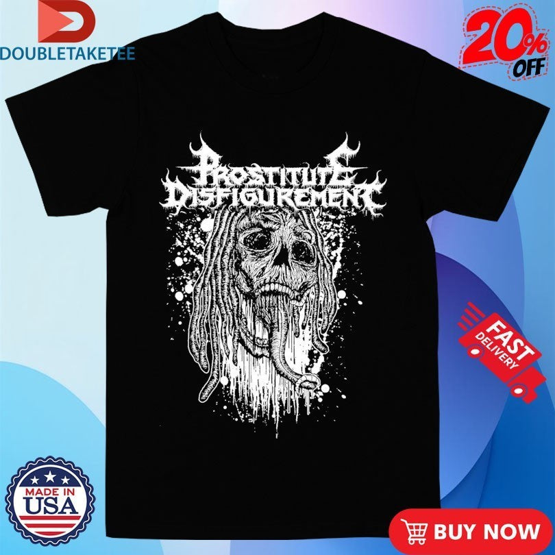 Prostitute Disfigurement Maggot Skull - Adult & Kids T-Shirts, Sweatshirts & Hoodies apparel design preview 1